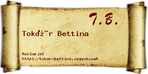 Tokár Bettina névjegykártya